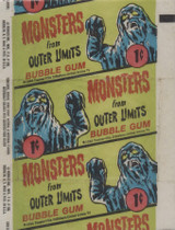 1964 Bubble Inc Monsters From Outer Limits 1 Cents Wrapper REAL TOUGH!!  #*