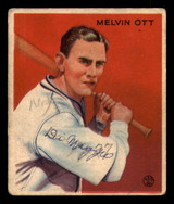 1933 Goudey #207 Mel Ott Writing on Card RC Rookie 