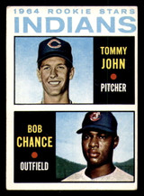 1964 Topps #146 Tommy John/Bob Chance Indians Rookies VG-EX RC Rookie  ID: 355920