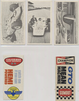 1970 Fleer Drag Strips 3 Cards 2 Stickers  #*