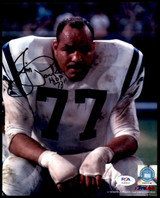 Jim Parker 8 x 10 Photo Signed Auto PSA/DNA COA Baltimore Colts