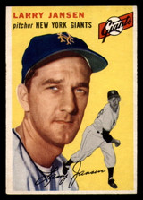 1954 Topps #200 Larry Jansen Excellent+ 1954 Topps #200 Larry Jansen Excellent+