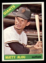 1966 Topps #94 Matty Alou Miscut Giants  ID:358602