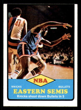 1973-74 Topps #62 NBA Eastern Semis Miscut  ID:359021