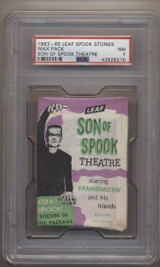 1963-1965 Leaf Spook Stories Son Of Spook Theatre (Purple Pack) PSA 7 NM Unopened Wax Pack #* 1963-1965 Leaf Spook Stories Son Of Spook Theatre (Purple Pack) PSA 7 NM Unopened Wax Pack #*