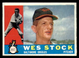 1960 Topps #481 Wes Stock Ex-Mint RC Rookie  ID: 360377
