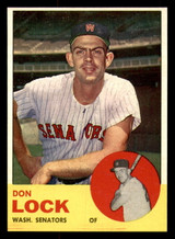 1963 Topps #47 Don Lock Near Mint+ RC Rookie 