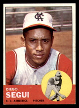1963 Topps #157 Diego Segui Ex-Mint RC Rookie 