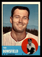 1963 Topps #339 Ted Bowsfield Ex-Mint 