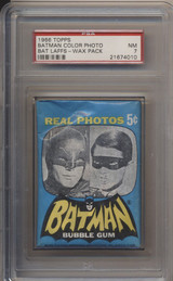 1966 Topps Batman Color Bat Laff 5 Cents Unopened PSA 7 NM  #*