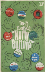 Do-It Yourself "Nutty Buttons" 10 Cents Unopened Wax Pack, 4 by 6 inches  #*