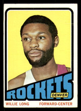 1972-73 Topps #214 Willie Long Very Good 1972-73 Topps #214 Willie Long Very Good