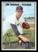 1967 Topps #291 Jim Hannan Excellent+ Set Break 1967 Topps #291 Jim Hannan Excellent+ Set Break