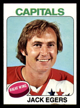 1975-76 Topps #134 Jack Egers Excellent+ 1975-76 Topps #134 Jack Egers Excellent+