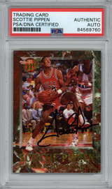 1992-93 Ultra Career Highlights #6 Scottie Pippen PSA DNA Auto Signed Bulls Embossed