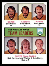 1975-76 Topps #320 Bob Nevin/Juha Widing/Bob Berry TL Near Mint+  ID: 366131