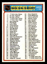 1978-79 Topps #24 Checklist Near Mint+ 1978-79 Topps #24 Checklist Near Mint+