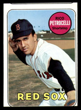 1969 Topps #215 Rico Petrocelli Miscut Red Sox ID:368896 1969 Topps #215 Rico Petrocelli Miscut Red Sox ID:368896