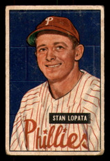 1951 Bowman #76 Stan Lopata Very Good 