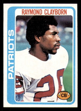 1978 Topps #158 Raymond Clayborn Near Mint RC Rookie 