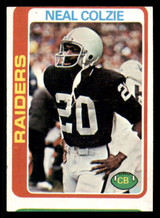 1978 Topps #169 Neal Colzie Miscut RC Rookie Raiders