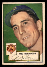 1952 Topps #126 Fred Hutchinson Good ID: 371430 1952 Topps #126 Fred Hutchinson Good ID: 371430