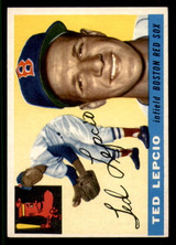 1955 Topps #128 Ted Lepcio Excellent 