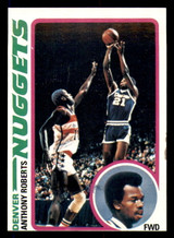 1978-79 Topps #62 Anthony Roberts Near Mint 