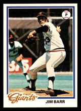 1978 Topps #62 Jim Barr Ex-Mint  ID: 372286