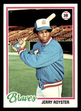 1978 Topps #187 Jerry Royster DP Near Mint  ID: 372400