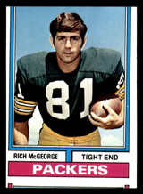 1974 Topps #188 Rich McGeorge Miscut Packers ID:373727