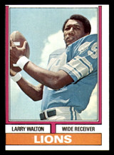 1974 Topps #76 Larry Walton Miscut Lions ID:373751