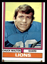 1974 Topps #249 Chuck Walton Miscut Lions ID:373753
