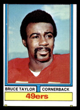 1974 Topps #241 Bruce Taylor Miscut 49ers ID:373811