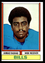 1974 Topps #105 Ahmad Rashad Miscut RC Rookie Bills  ID:374048