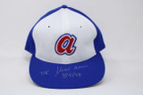 Hank Aaron Signed Hat Cap PSA/DNA Roman Pro 6 3/4 Braves 715 4/8/74 Fitted