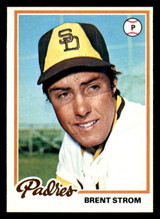 1978 Topps #509 Brent Strom Near Mint 1978 Topps #509 Brent Strom Near Mint