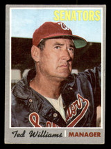 1970 Topps #211 Ted Williams Manager, UER Very Good ID: 375035 1970 Topps #211 Ted Williams Manager, UER Very Good ID: 375035