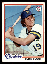 1978 Topps #173 Robin Yount UER Very Good  ID: 375440