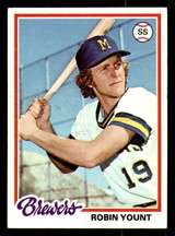 1978 Topps #173 Robin Yount UER Ex-Mint  ID: 375447