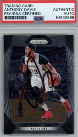 2017 Panini Prizm Anthony Davis Signed Auto PSA/DNA Pelicans