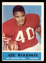 1964 Philadelphia #166 Abe Woodson Excellent 