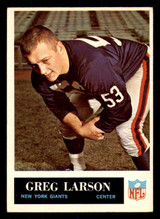 1965 Philadelphia #118 Greg Larson Excellent+ RC Rookie  ID: 375976