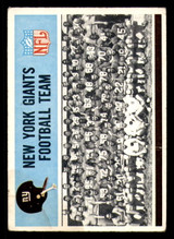 1966 Philadelphia #118 Giants Team Very Good  ID: 376121