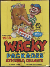 1988 OPC Wacky Packages Empty Display Box (From Canada) #*sku35247 1988 OPC Wacky Packages Empty Display Box (From Canada) #*sku35247