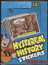 1976 Topps Hysterical History Empty Display Box  #*sku35260@