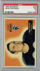 1955 Bowman #56 John Hoffman PSA 5 EX 1955 Bowman #56 John Hoffman PSA 5 EX