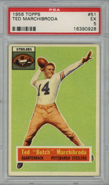 1956 Topps #51 Ted Marchibroda PSA 5 EX 
