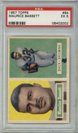 1957 Topps #64 Maurice Bassett PSA 5 EX 