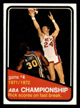 1972-73 Topps #244 ABA Playoffs Game 4 Near Mint+ 1972-73 Topps #244 ABA Playoffs Game 4 Near Mint+